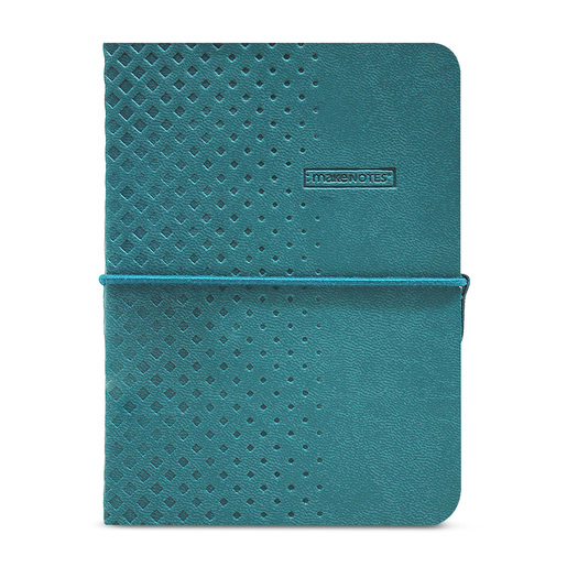 LIBRETA MAKE NOTES A6 96H CON ELASTICO COLECCION ONE COLOR OCEAN