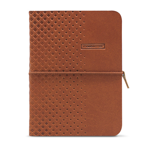 LIBRETA MAKE NOTES A6 96H CON ELASTICO COLECCION ONE COLOR CAFE