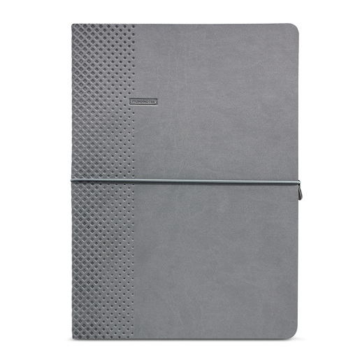 LIBRETA MAKE NOTES A4 96H CON ELASTICO COLECCION ONE COLOR GRIS