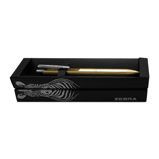 BOLIGRAFO METALICO ZEBRA ZEBRA SARASA GRAND MEDIANO ORO ESTUCHE