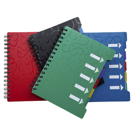 CUADERNO ESPIRAL ISTUDY A5 MULTIMATERIAS 5 DIVISIONES 70G COLORES SURTIDOS