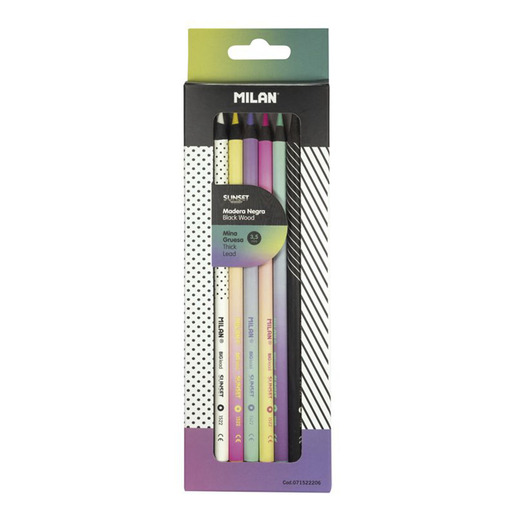 LAPICES DE COLORES MILAN SUNSET MINA GRUESA 6U