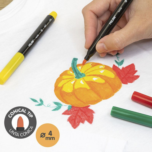 ROTULADORES MILAN PARA TELA 6U