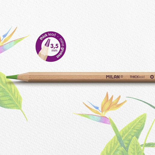 LAPICES DE COLORES MILAN MINA GRUESA 3.3MM 36U