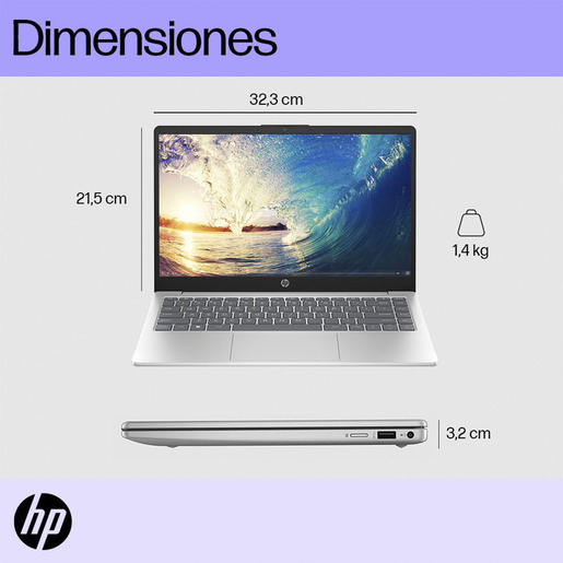 COMPUTADORA LAPTOP HP 14-EP0027LA CORE I3 - 8GB - SSD 512GB -WIN 11 H
