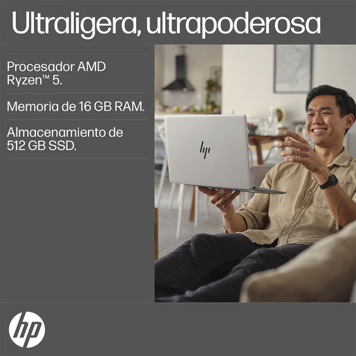COMPUTADORA LAPTOP HP 13-BG0002LA - RYZEN 5 - 16GB -512GB -W11H
