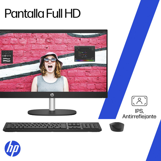 COMPUTADORA DE ESCRITORIO HP 24-CR0233LA RYZEN 3 - 8GB - 512GB - WIN 11 H
