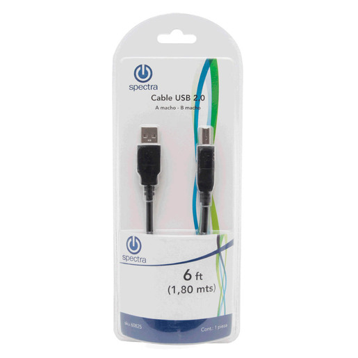 CABLE SPECTRA USB MACHO TIPO A A USB MACHO TIPO A 53616