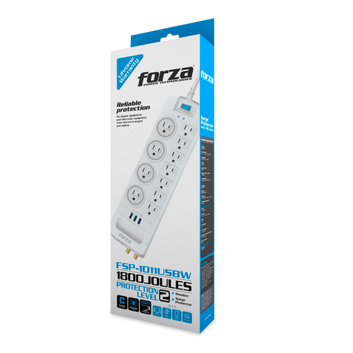 PROTECTOR DE SOBRETENSION FORZA  FSP-1011USBW