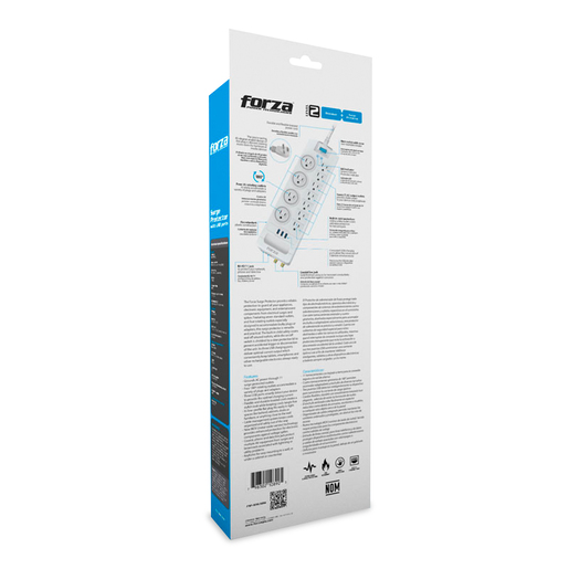 PROTECTOR DE SOBRETENSION FORZA  FSP-1011USBW