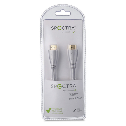 CABLE HDMI  SPECTRA 53596 6 PIES