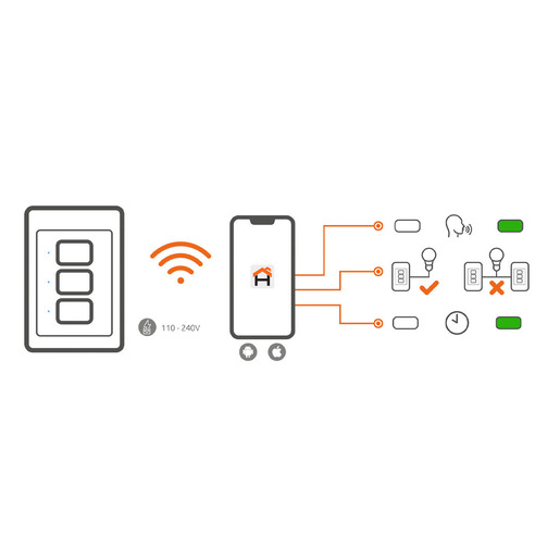 INTERRUPTOR NEXXT INTELIGENTE TRIPLE NHE-T100