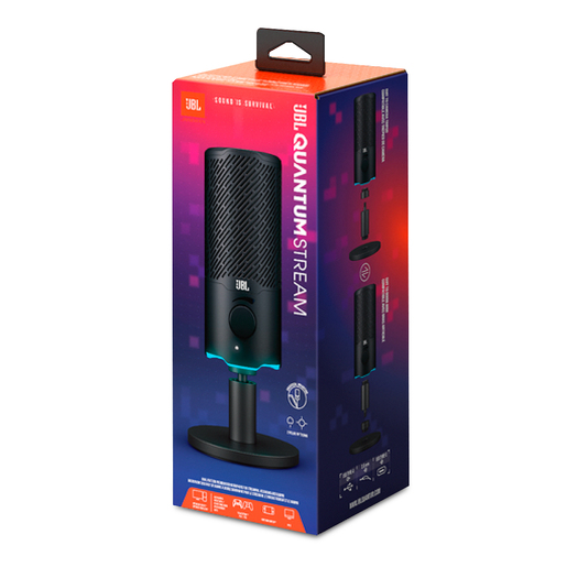 MICROFONO JBL QUANTUM STREAM NEGRO