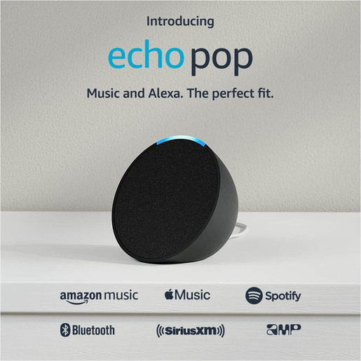BOCINA AMAZON ECHO POP, CHARCOAL, 1ST GEN