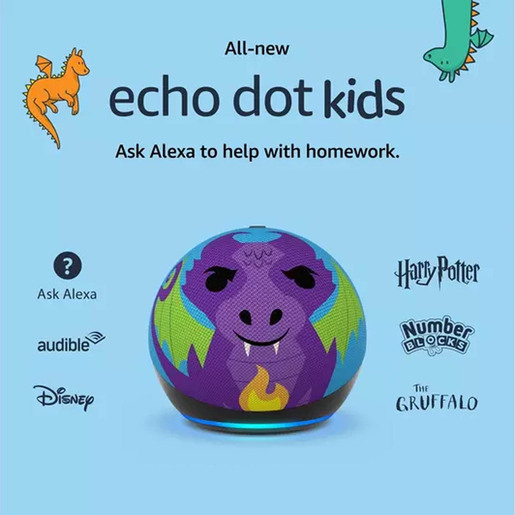 BOCINA AMAZON ECHO DOT KIDS DRAGON