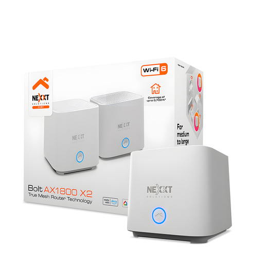 ENRUTADOR DE MALLA NEXXT CASA PERNO AX1800 PAQUETE DE 2