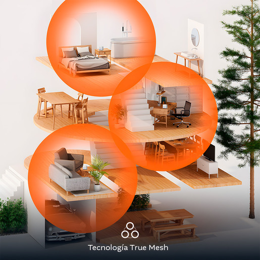 ENRUTADOR DE MALLA NEXXT CASA PERNO AX1800 PAQUETE DE 2