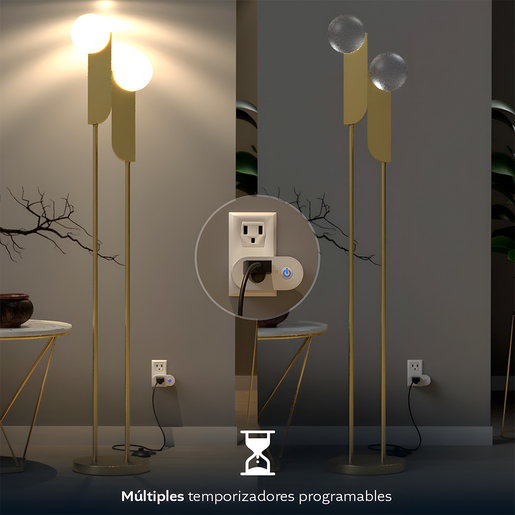 TOMA CORRIENTE INTELIGENTE NEXXT HOME PARA INTERIORES PAQUETE DE 2 NHP-S611 2PK 110/220V