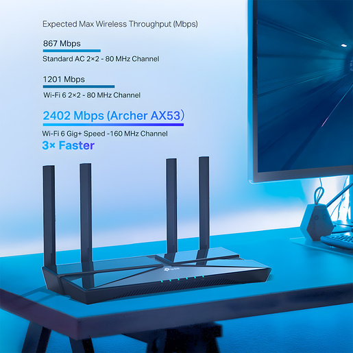 ENRUTADOR WI-FI 6 GIGABIT AX3000