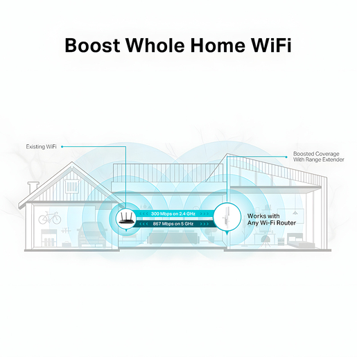 EXTENSOR DE RANGO WI-FI AC1200