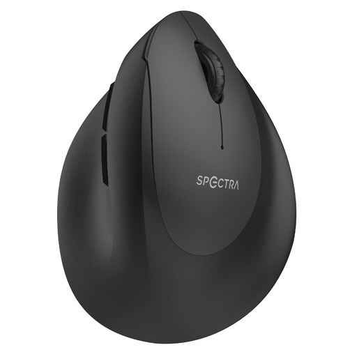 MOUSE INALAMBRICO ERGONOMICO VERTICAL SPECTRA COLOR NEGRO M901T ...