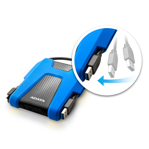 DISCO DURO ADATA 1 TB AZUL ANTIGOLPE AHD680-1TU31CBL