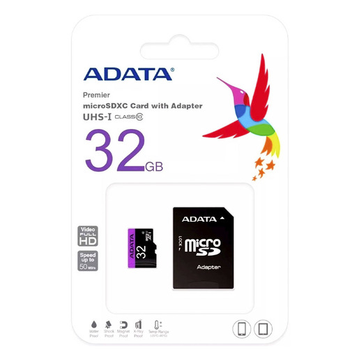 MEMORIA ADATA MICRO SD 32GB AUSDH32GUICL10A