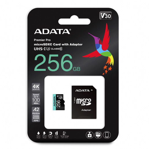 MEMORIA ADATA MICRO SD 256GB AUSDX256GUI3V30