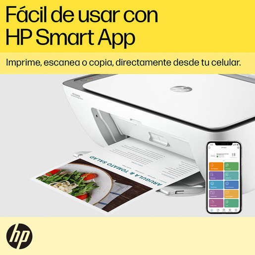 IMPRESORA MULTIFUNCIONAL HP 2875 CARTUCHOS (IMPRIME, COPIA Y ESCANEA)