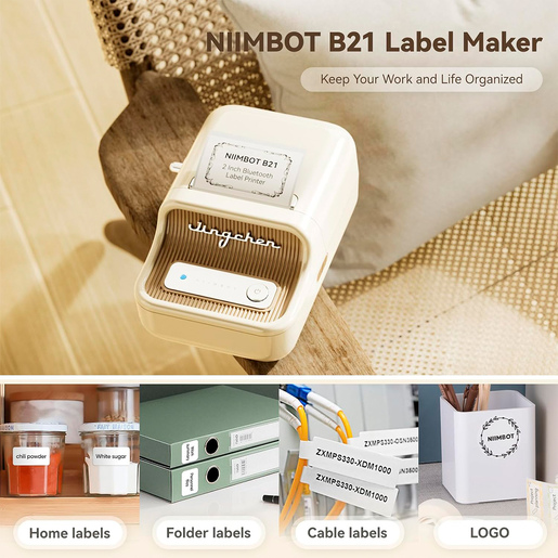 ETIQUETADORA/ROTULADORA NIIMBOT CLASSIC B21S CREMA