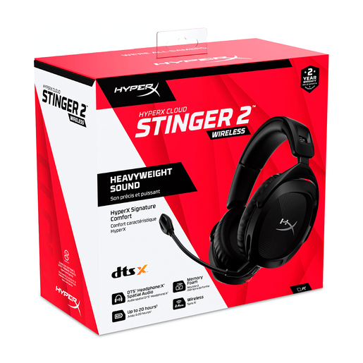 AURICULARES HYPERX STINGER 2 WIRELESS GAMING