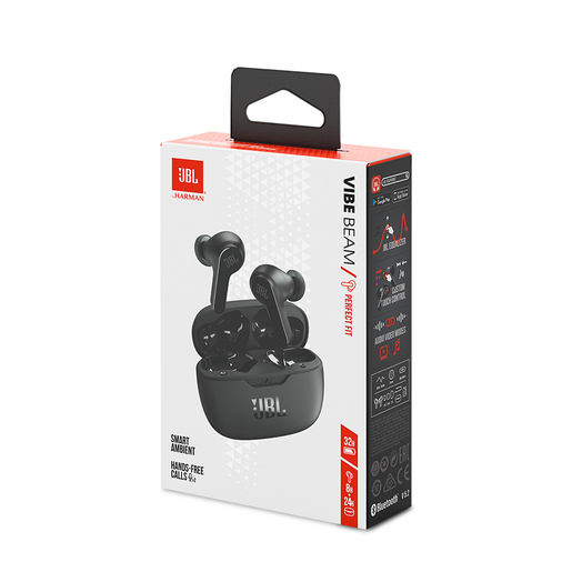 AUDIFONO JBL INALAMBRICO NEGRO VIBE BEAM
