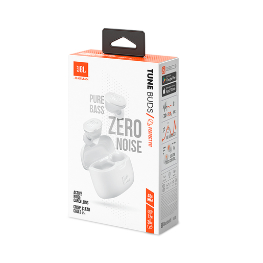 AUDIFONO JBL INALAMBRICO BLANCO TUNE BUDS