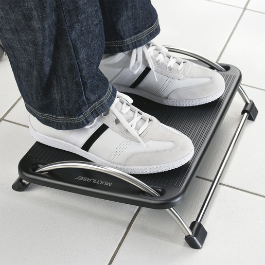 DESCANSO MULTILASER DE PIE ERGONOMICO RECLINABLE NEGRO AC059
