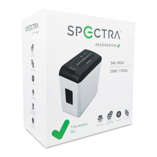 TRITURADORA SPECTRA BLANCA DE MICROCORTE DWS-1015MD