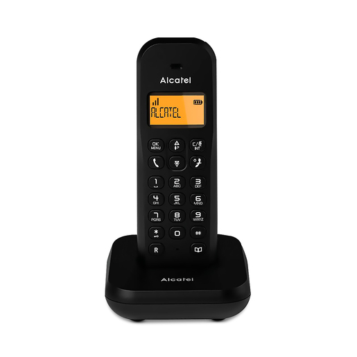 TELEFONO ALCATEL INALAMBRICO NEGRO DUO ALCATEL-E155DUO