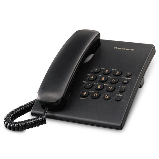 TELEFONO PANASONIC ALAMBRICO NEGRO KX-TS500LX1B