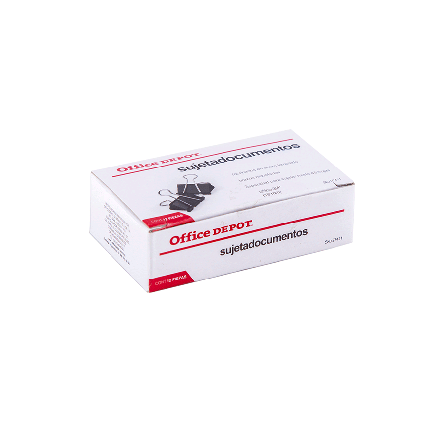 SUJETADOCUMENTOS 3/4 19MM C/12