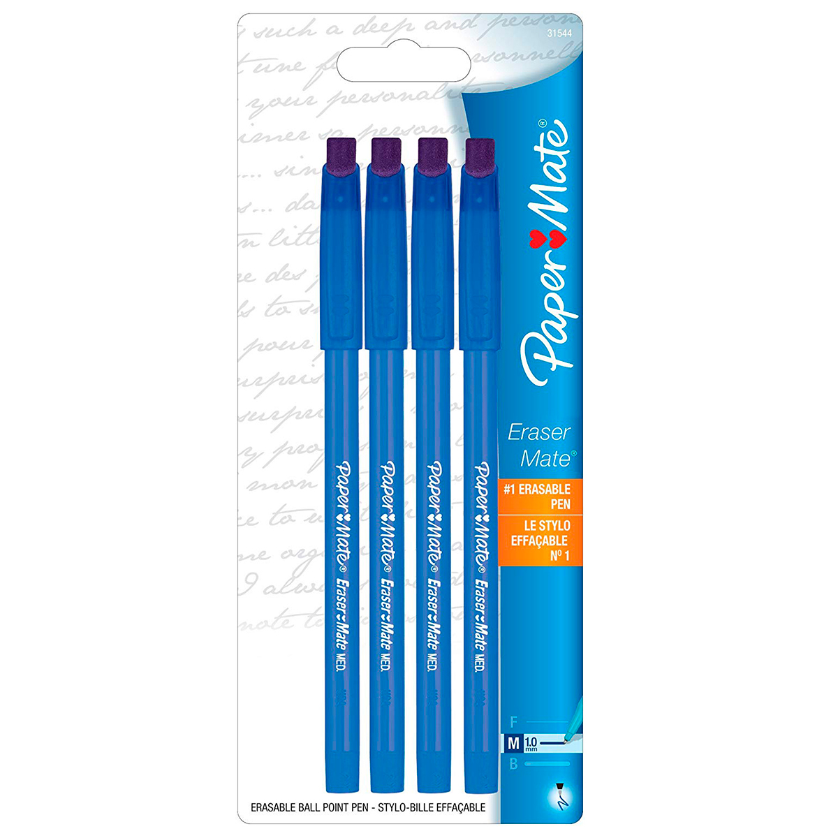 BOLIGRAFO PAPER MATE (TINTA AZUL, 2 PIEZAS, 0.7MM)