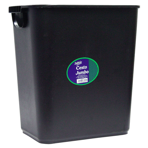 BASURERO MEDIANO NEGRO SABLON