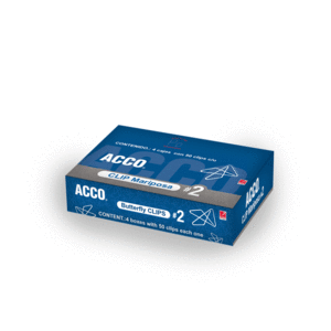 CLIP ACCO N. 2 MARIPOSA (PAQUETE CON 4 CAJAS) CLIP ACCO N. 2 MARIPOSA (PAQUETE CON 4 CAJAS)